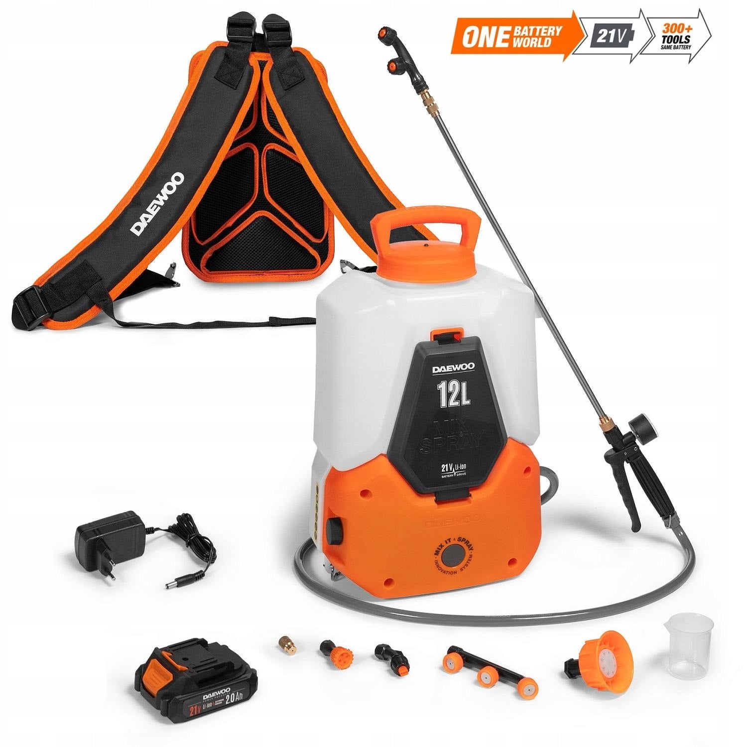 Battery sprayer DAEWOO DSA 1221LI SET Function mix 21V + CHARGER