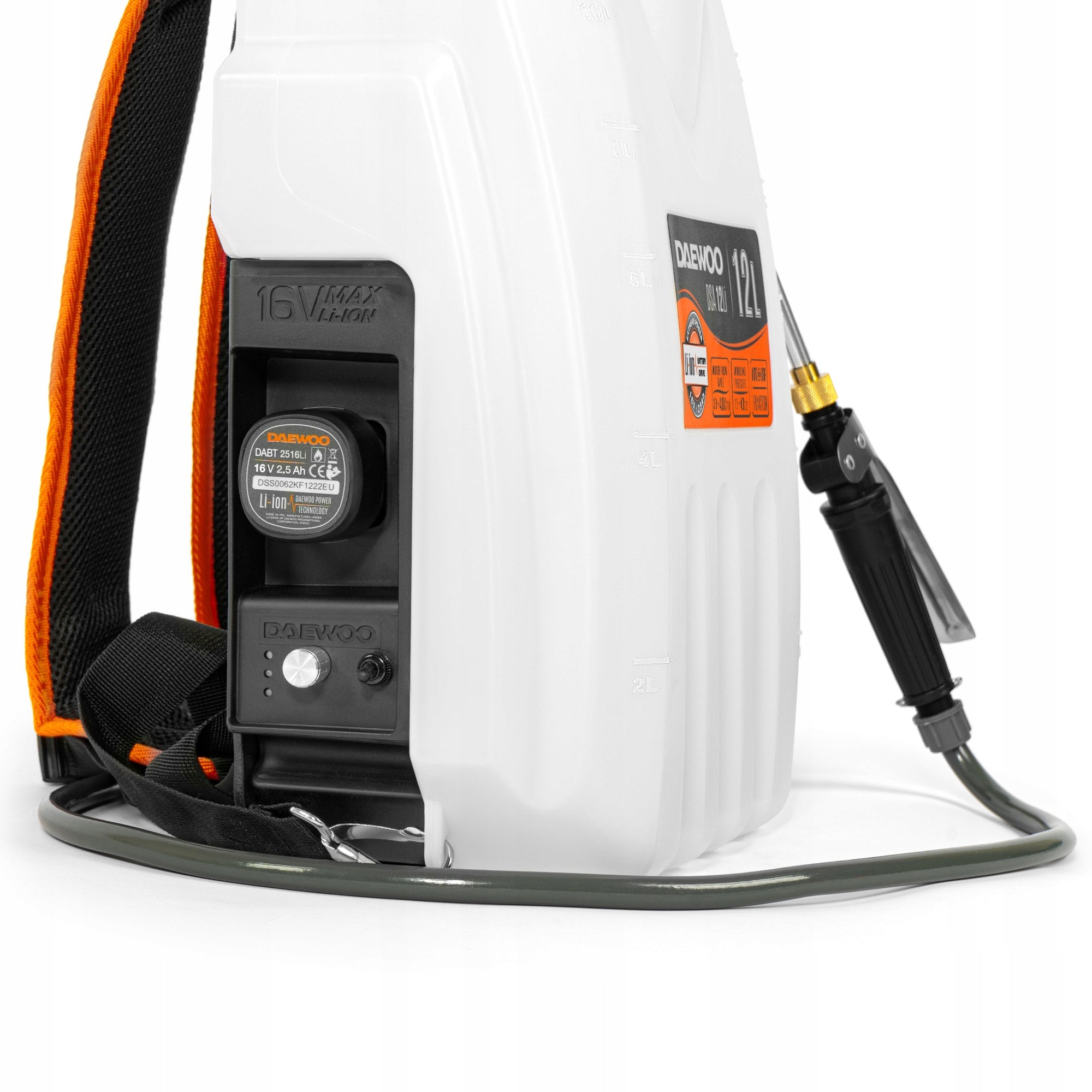 Battery sprayer DAEWOO DSA 12Li SET 12 V, 6 Ah, 1,5-4 bar, Batteries included yes