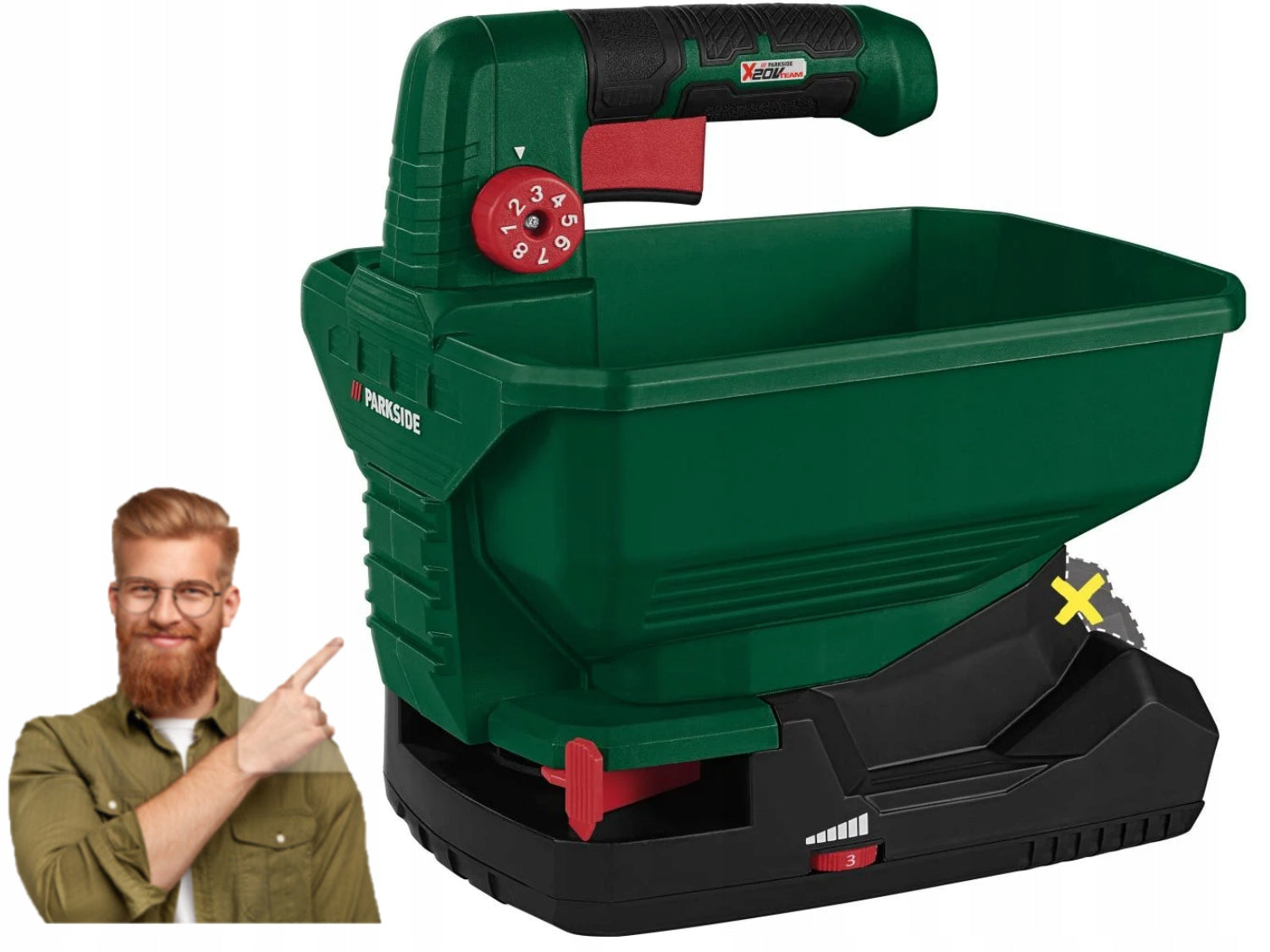Battery spreader Parkside PUSA 20-Li 3,3 l 500cm SPREADER