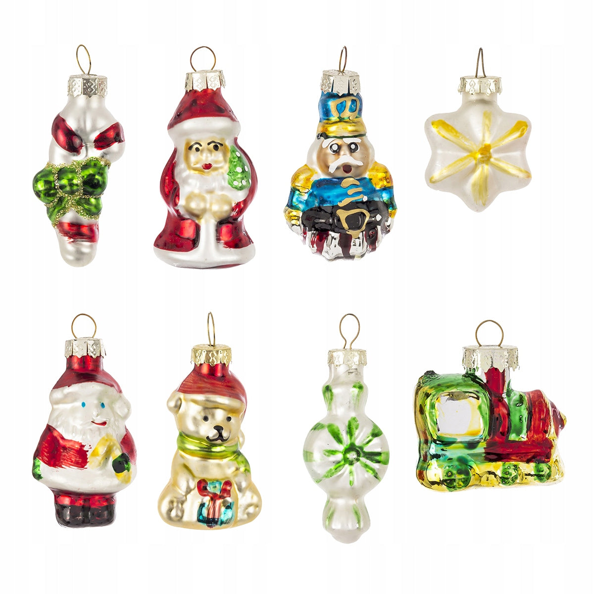 Bauble 8 pcs set of glass Christmas tree fittings bauble glass figurine