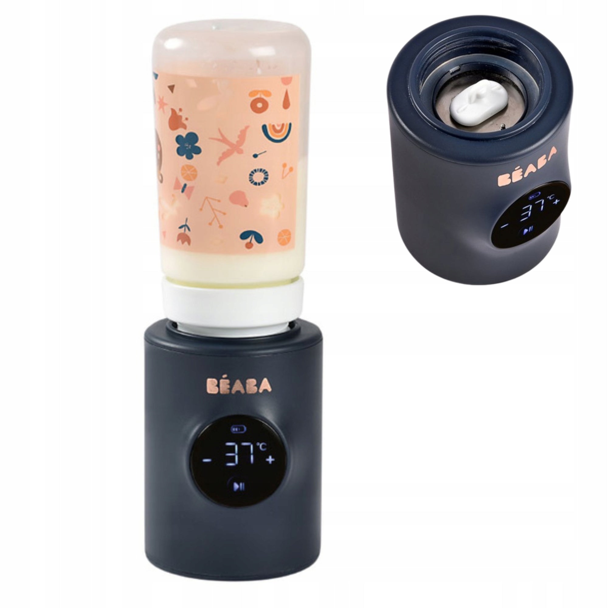 Beaba Portable Water Milk Heater Mixing Function 2in1 Milk Nomad
