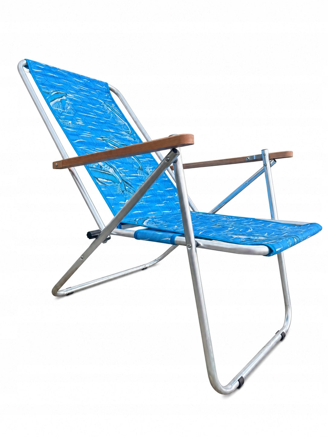 Beach Garden Sun Lounger Folding Aluminum 2 Positions Comfortable Sturdy Manufacturer code 4157