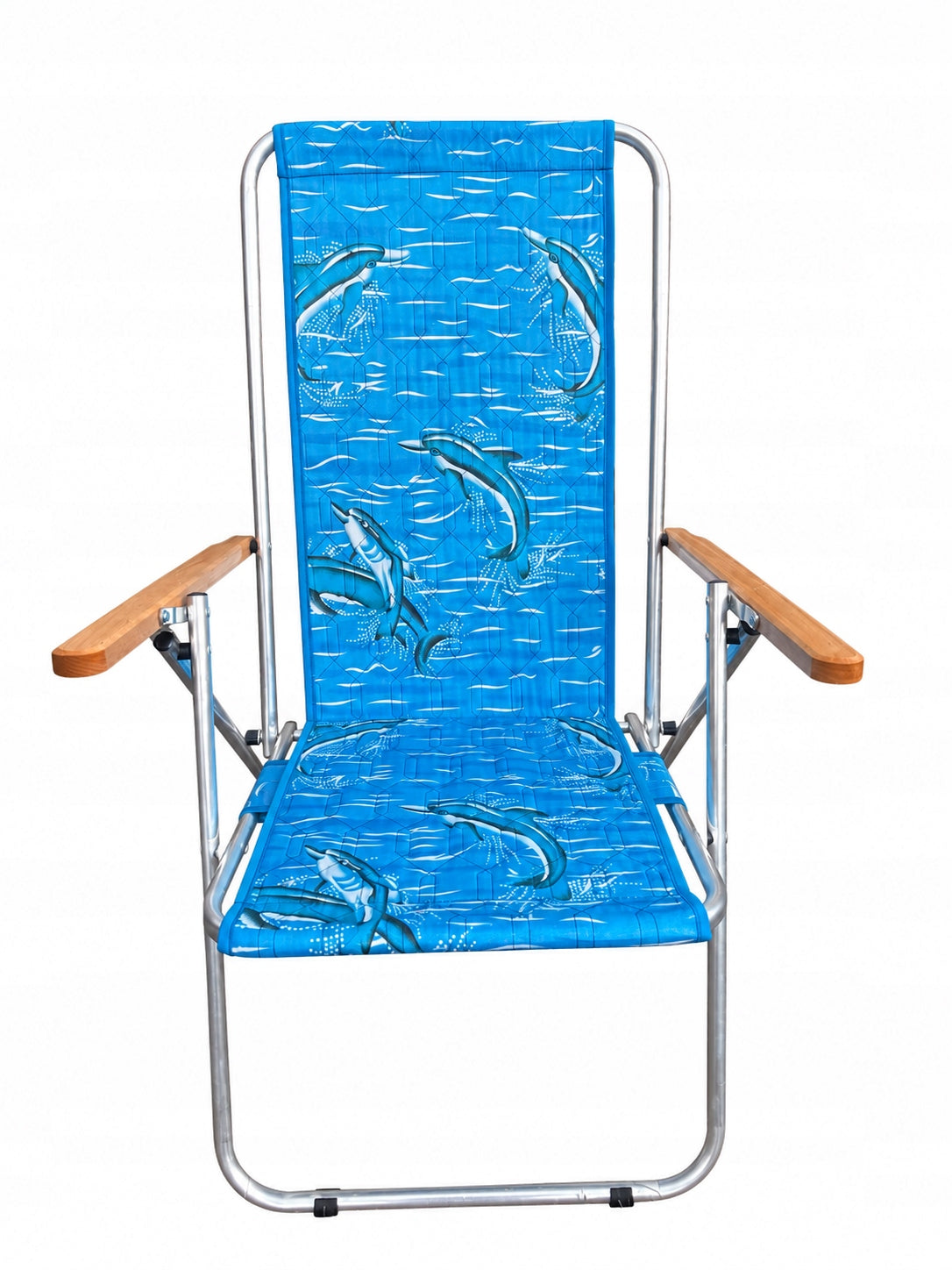Beach Garden Sun Lounger Folding Aluminum 2 Positions Comfortable Sturdy