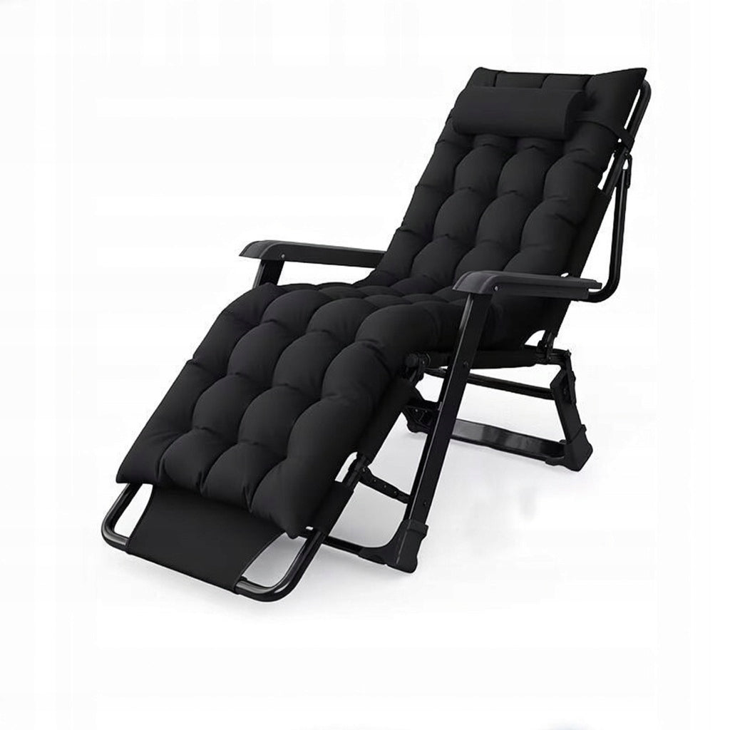 Beach Garden Sun Lounger Folding with Cushion Chair Garden Chair Furniture