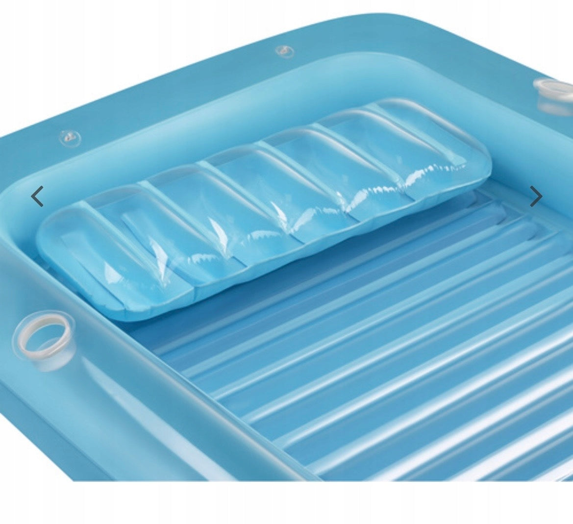 Beach Inflatable Mattress for Swimming Pool Sunbathing Water Lounger with Backrest Manufacturer code Materac dmuchany 210cm x140cm Trizand