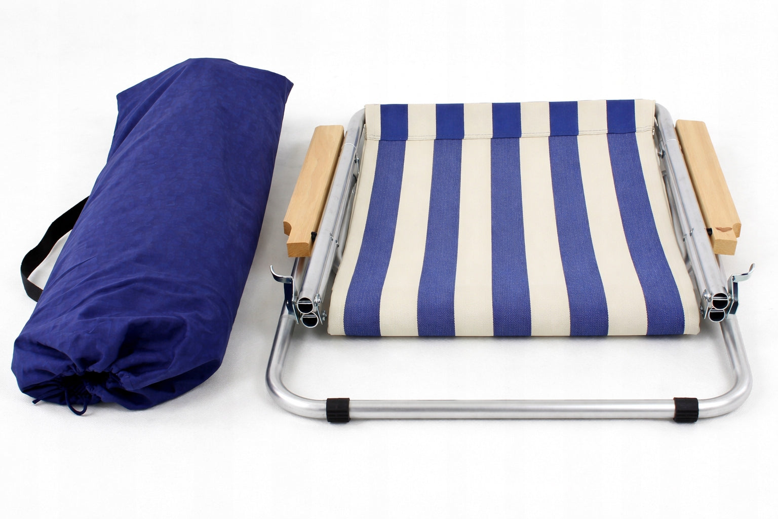 Beach Lounger Aluminum Folding For Bag BLUE Light 120kg Color blue