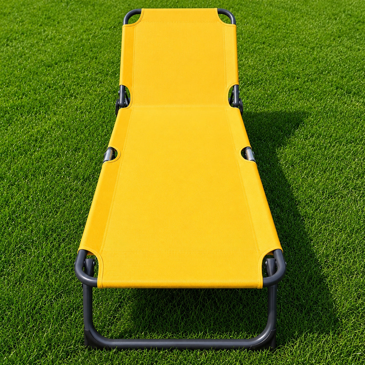 Beach Lounger Folding Garden 188 cm Solid 3 Levels of Backrest Brand no brand