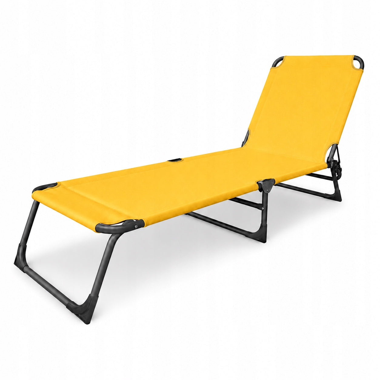Beach Lounger Folding Garden 188 cm Solid 3 Levels of Backrest