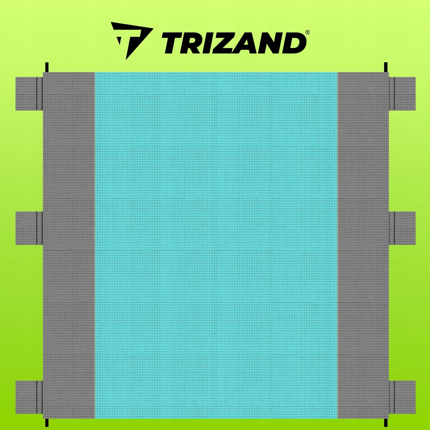 Beach Picnic Blanket TRIZAND Beach Mat Ultra-light Waterproof 242x208cm Color blue