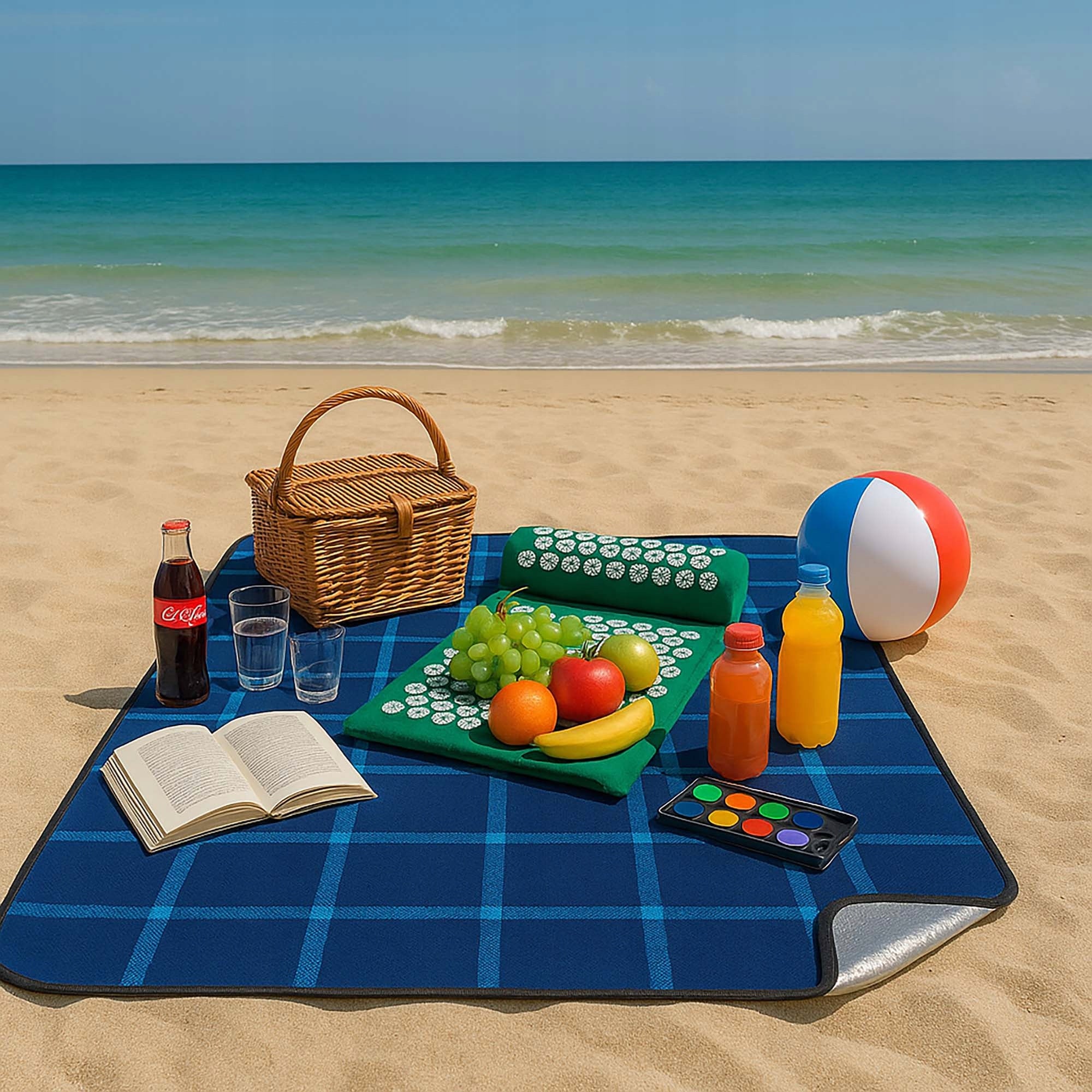 Beach Picnic Blanket with Insulation Folding Tourist Waterproof 200x150 Brand Vitolog