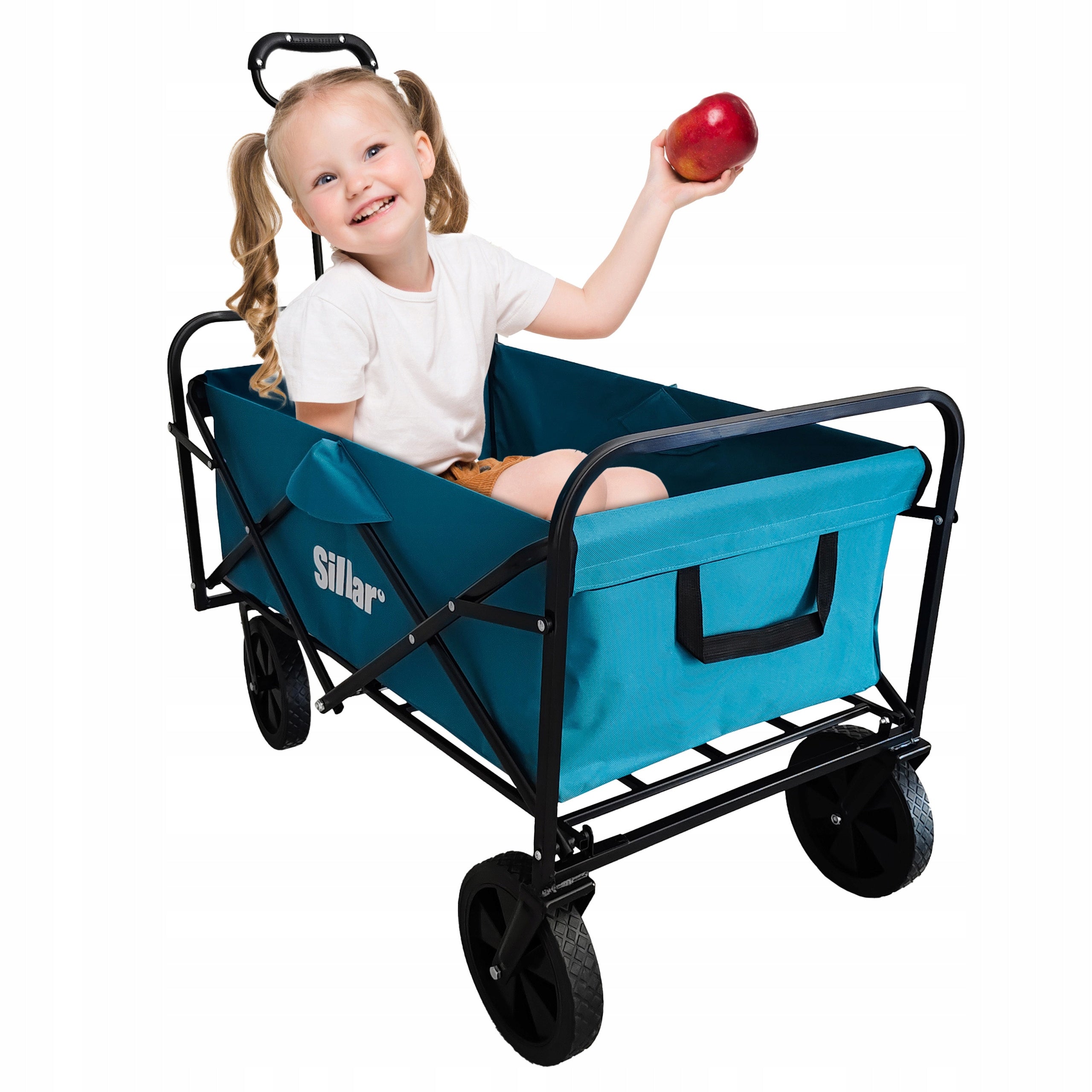 Beach Shopping Cart Folding Hiking Garden on Wheels Cover Kind trolley