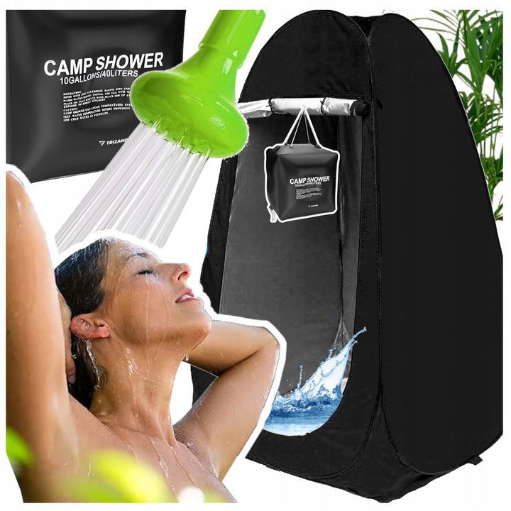 Beach Tent Changing Room Toilet + Shower Portable Solar 40L