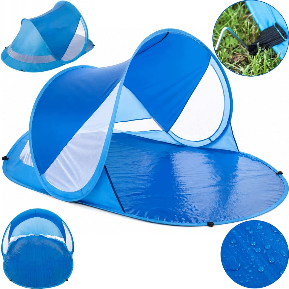 Beach Tent Self Unfolding UV Protection Blue 190x120x90cm For Beach Manufacturer code 14512