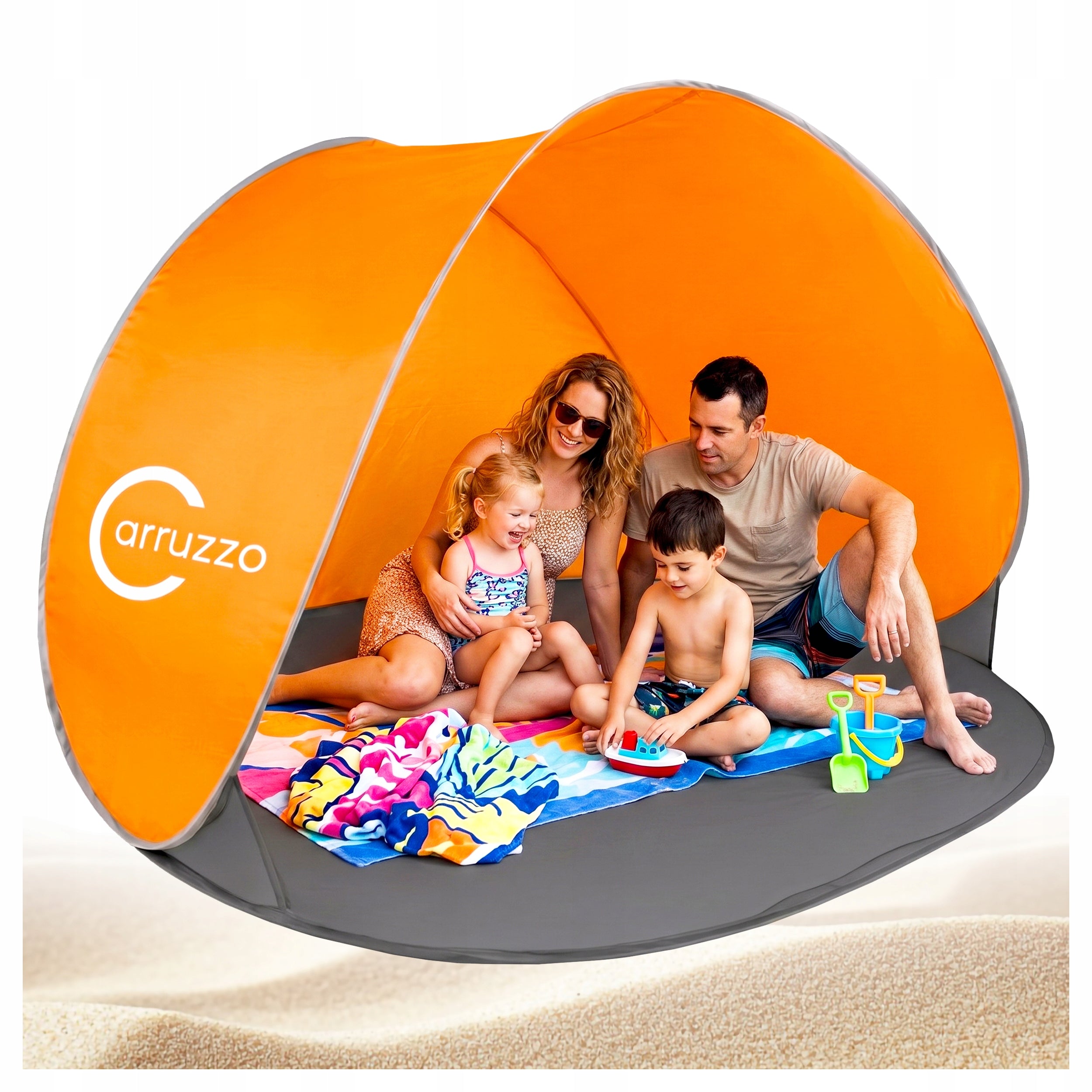Beach Tent Self-folding Screen Carruzzo Automat Mat Terrace 140 cm