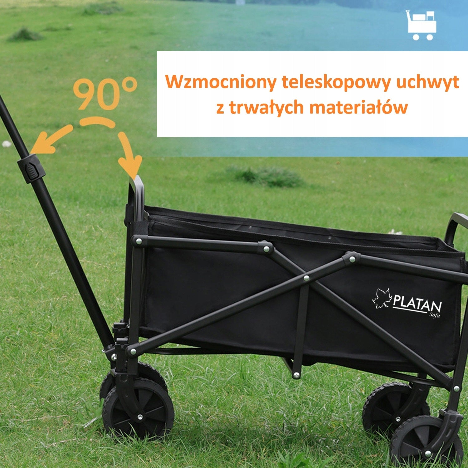 Beach Tourist Trolley 60L Transportation for Camping Garden Trailer HIT Kind trolley
