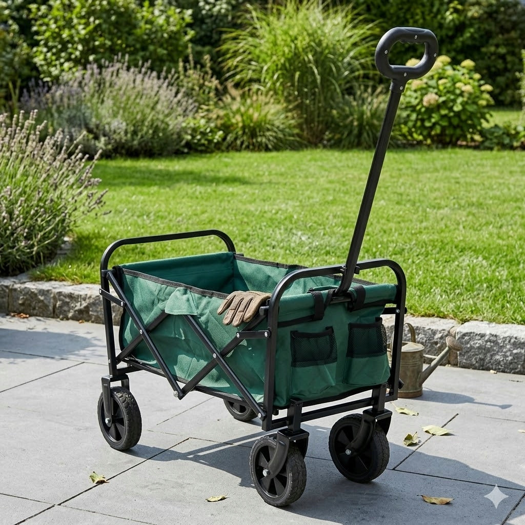 Beach Transport Fishing Trolley 100L Wheels XXL Folding Fishing Camping Wheels number 4
