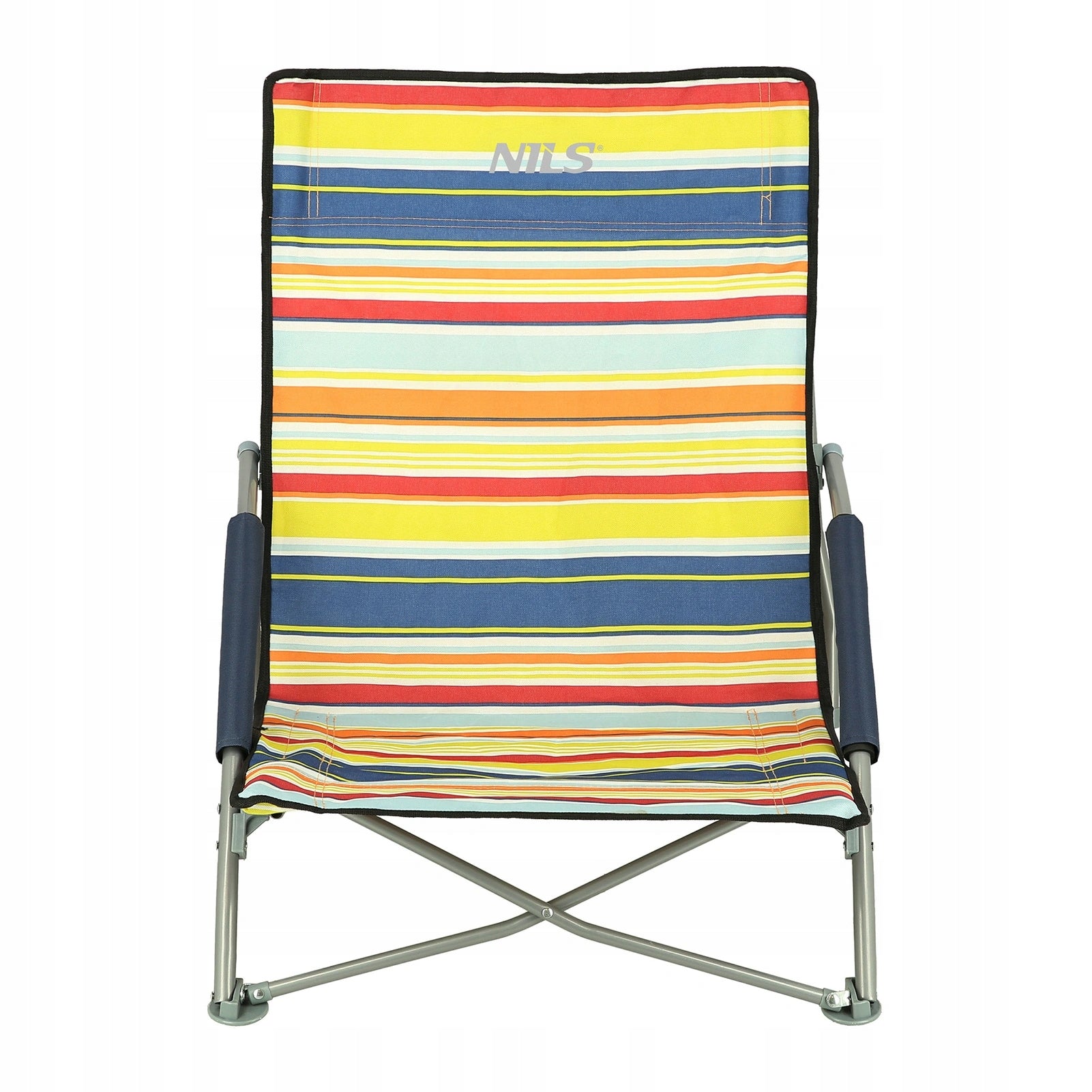 Beach chair NILS NC3035 blue-yellow Packaging status original
