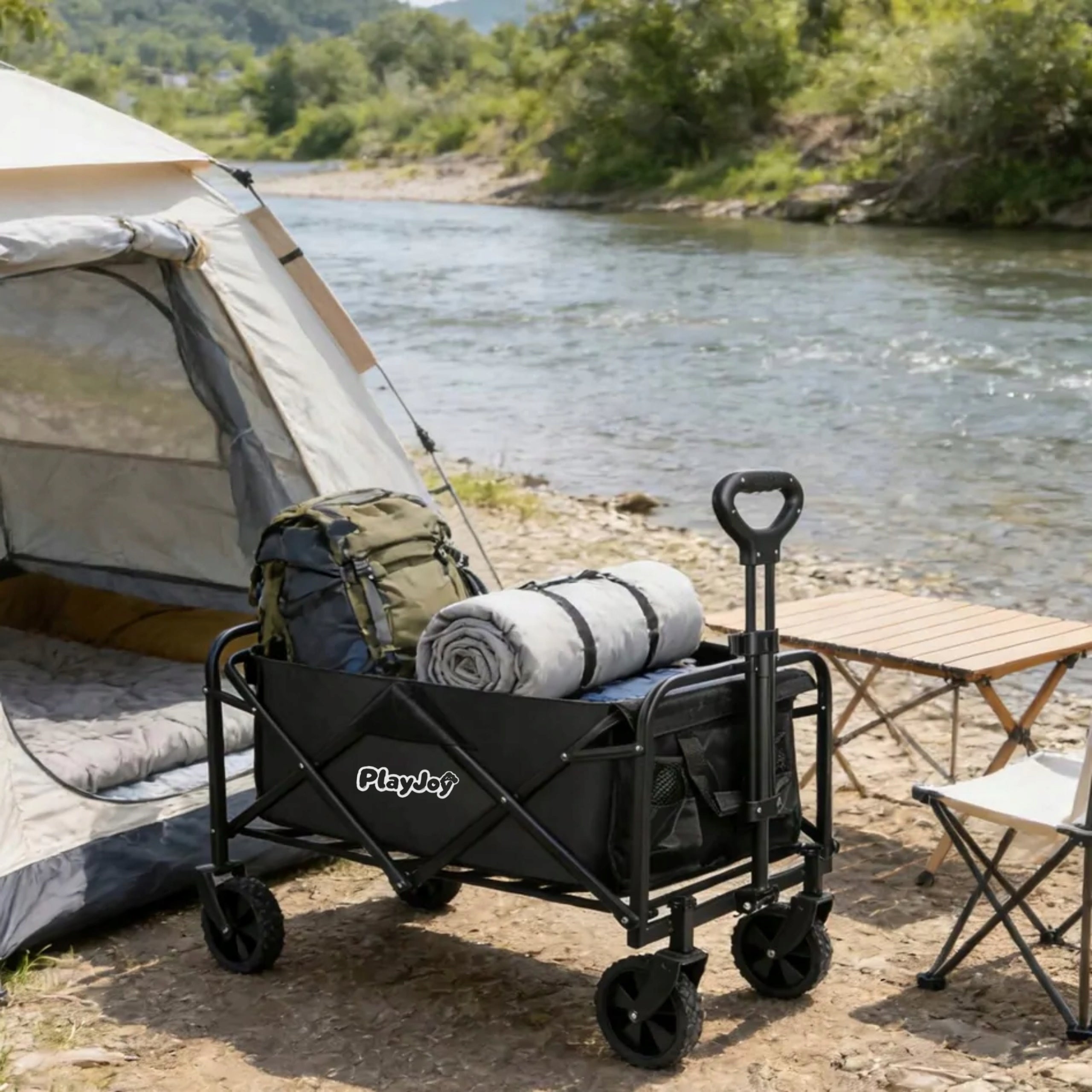 Beach trolley folding tourist transport for children to the beach shopping Brand Outdorium