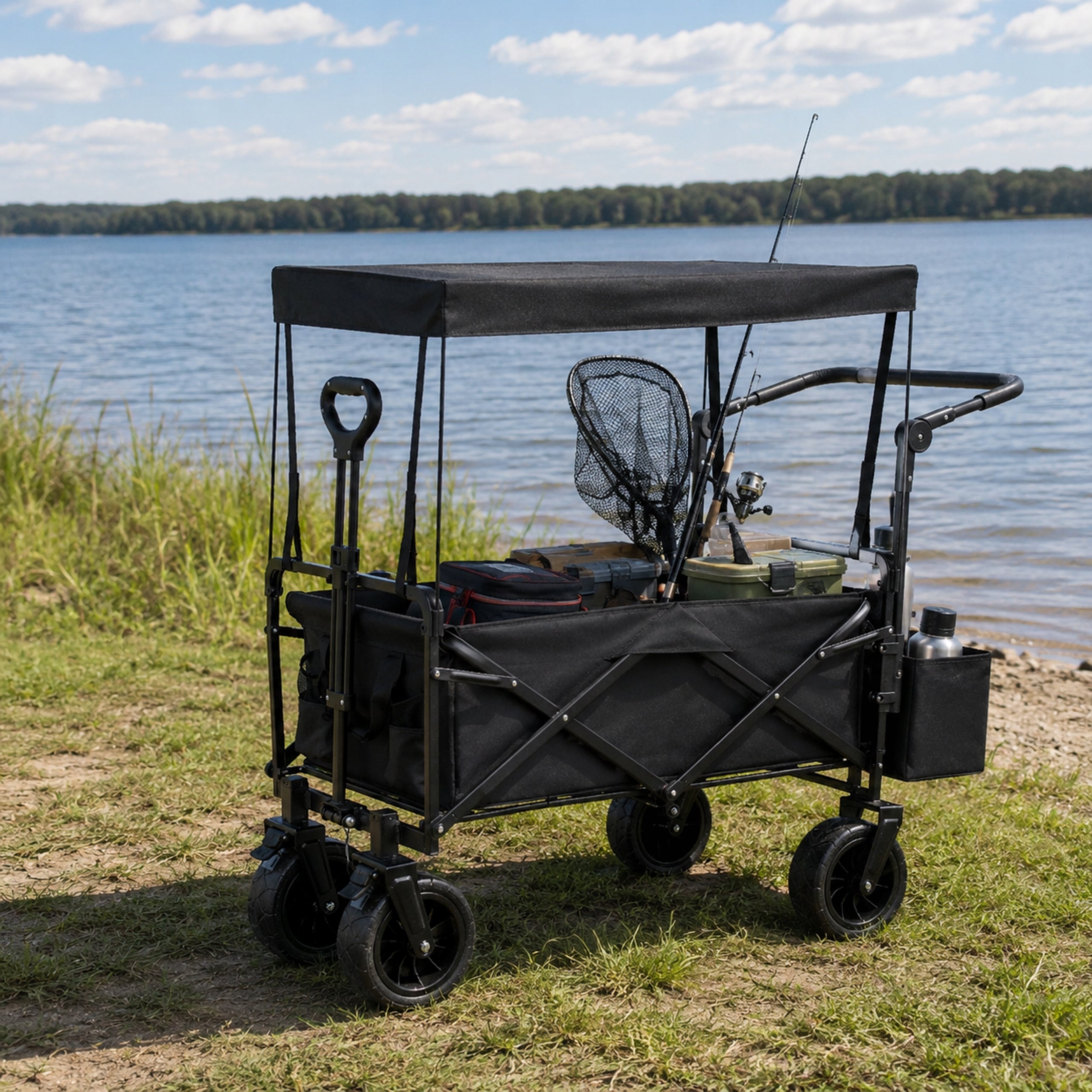 Beach trolley folding tourist transport for children to the beach shopping Packaging status original