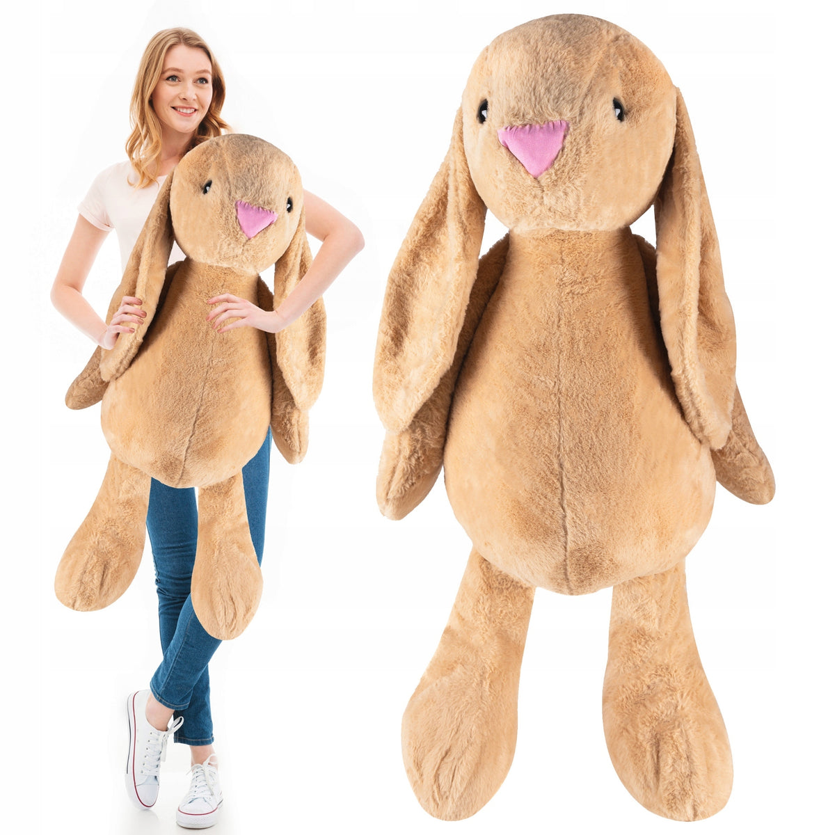 Bear Plush Toy Pillow Large Plush Hare 120cm Hugging XXL Toy