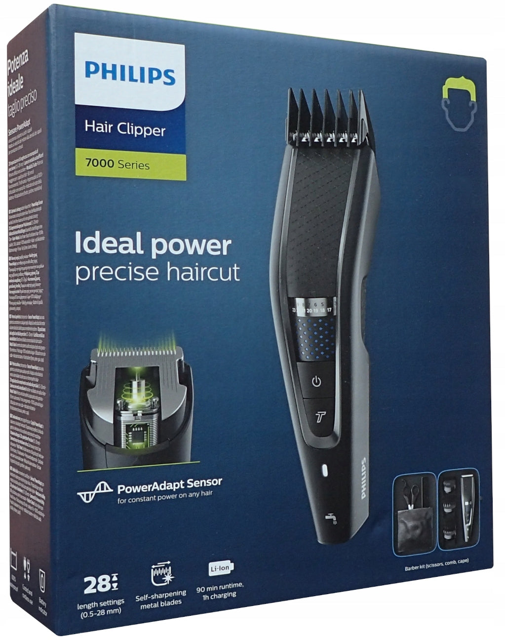 Beard Hair Clipper Philips HC7650 Pouch Scissors Comb
