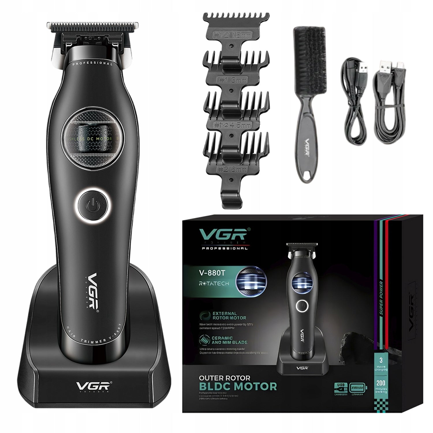 Beard Styling Trimmer VGR V-880T Black