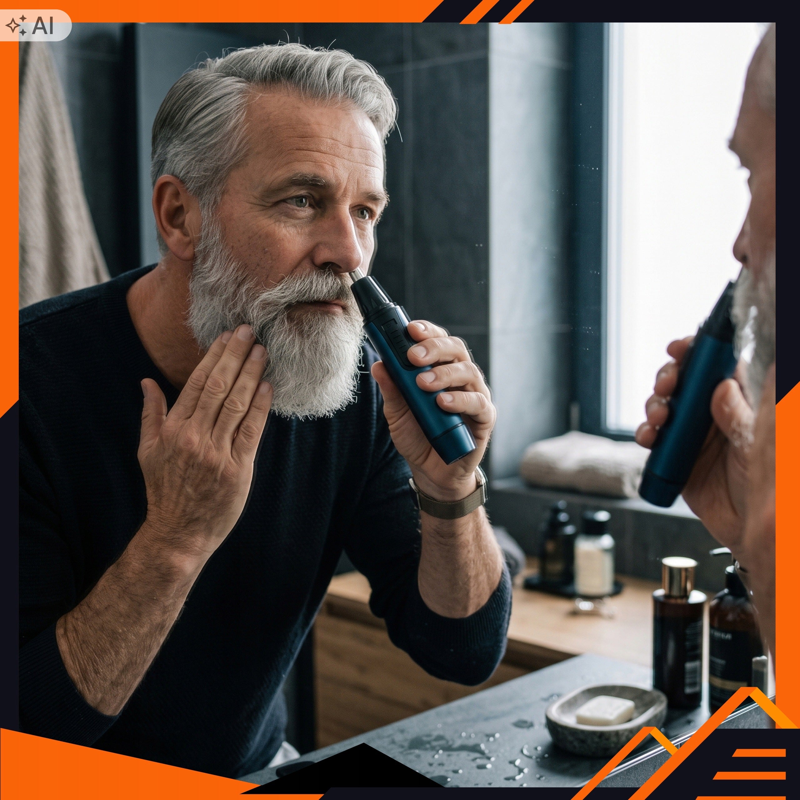Beard Trimmer Nose Ear Beard 3in1 Gift Set For Man Packaging status original