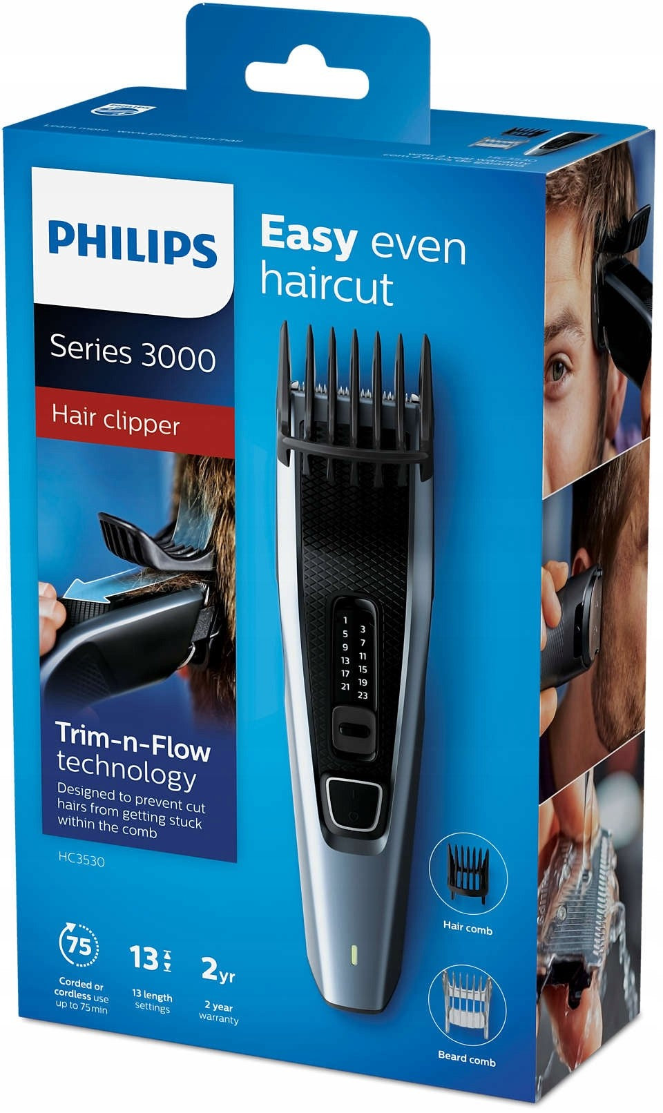 Beard hair clipper Philips HC3530/15 Manufacturer code philips maszynka do strzyżenia GOLARKA 2W1