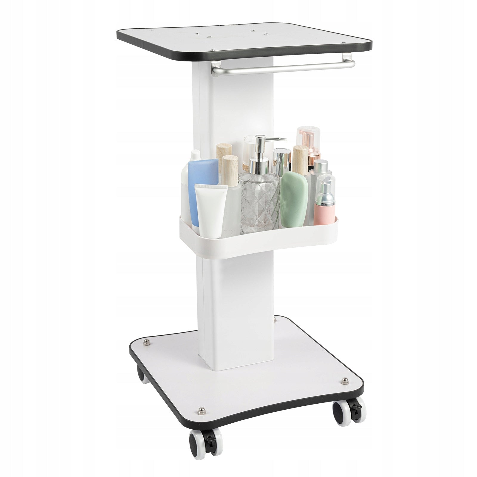 Beauty Salon Trolley Cart 33lbs Capacity Rolling Organizer Lockable Wheels