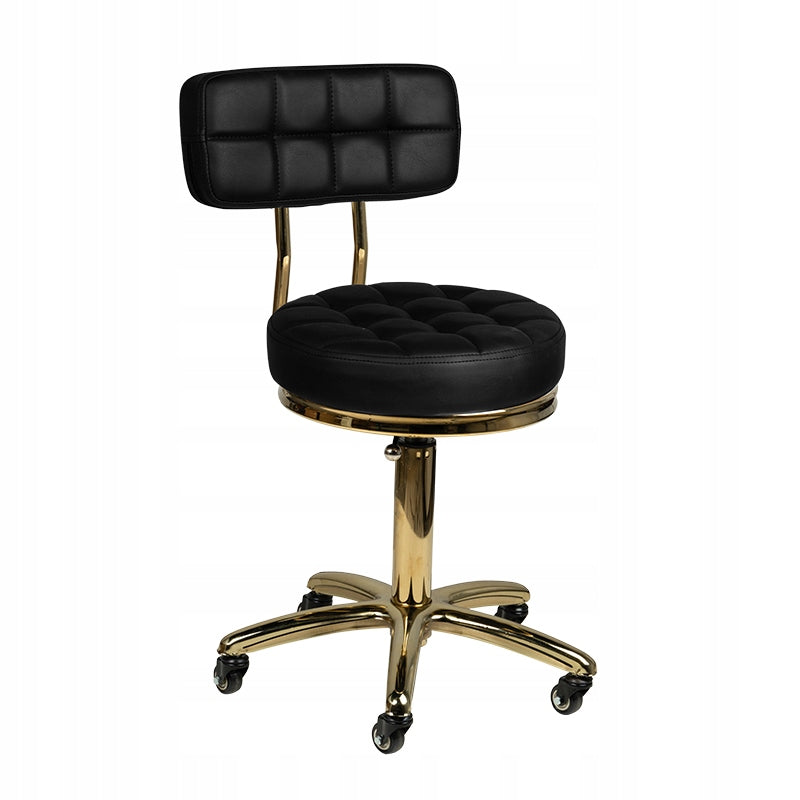 Beauty Stool Gold AM-961 black