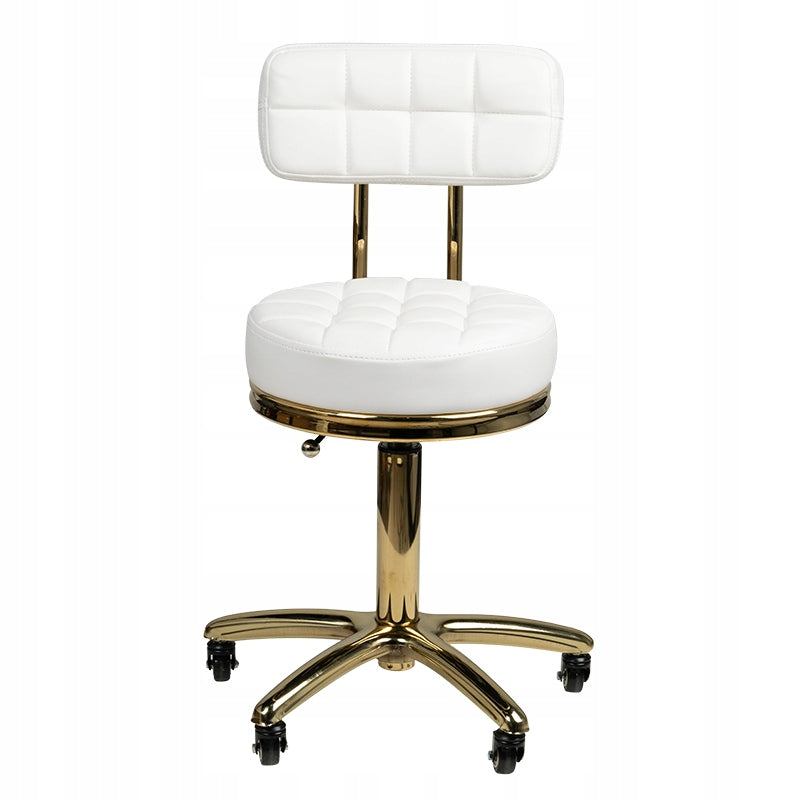 Beauty Stool Gold AM-961 white Brand Activ