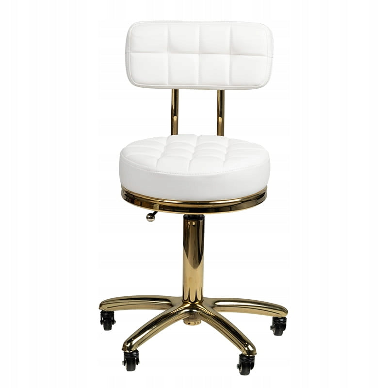 Beauty Stool Gold AM-961 white Brand Activ