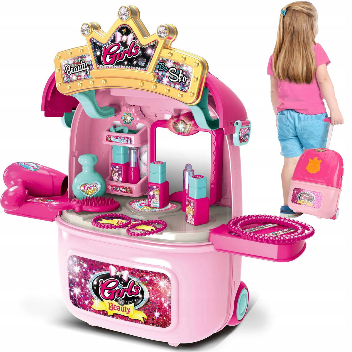 Beauty Suitcase Cosmetics Paintings for Princess