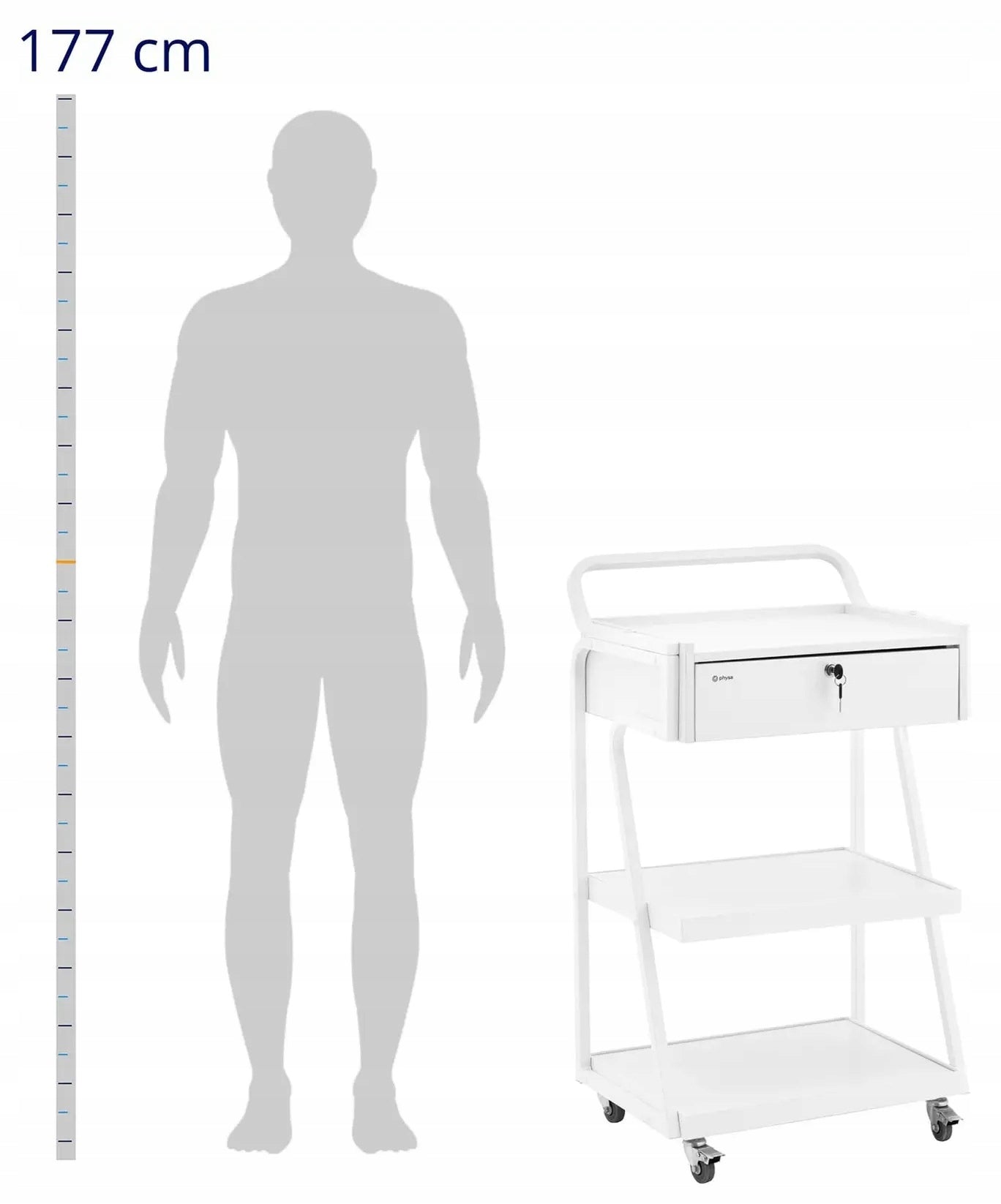 Beauty helper 1 drawer 3 shelves max. 80kg PHYSA CT-4 10040693 Manufacturer code PHYSA CT-4