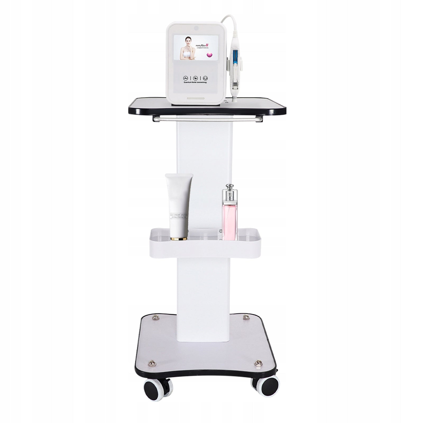 Beauty salon trolley, wheeled trolley