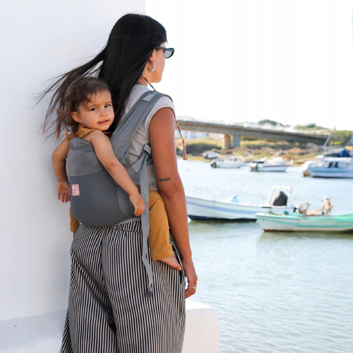 Beco Fly – ultralight compact baby carrier for small children 7-20 kg gray Manufacturer code 817579015812