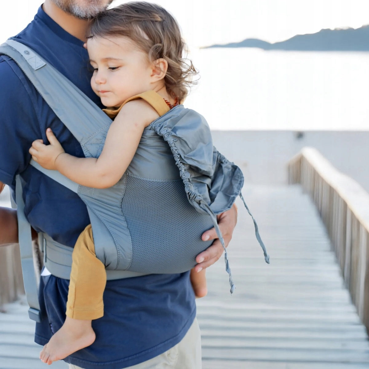 Beco Fly – ultralight compact baby carrier for small children 7-20 kg gray Packaging status original