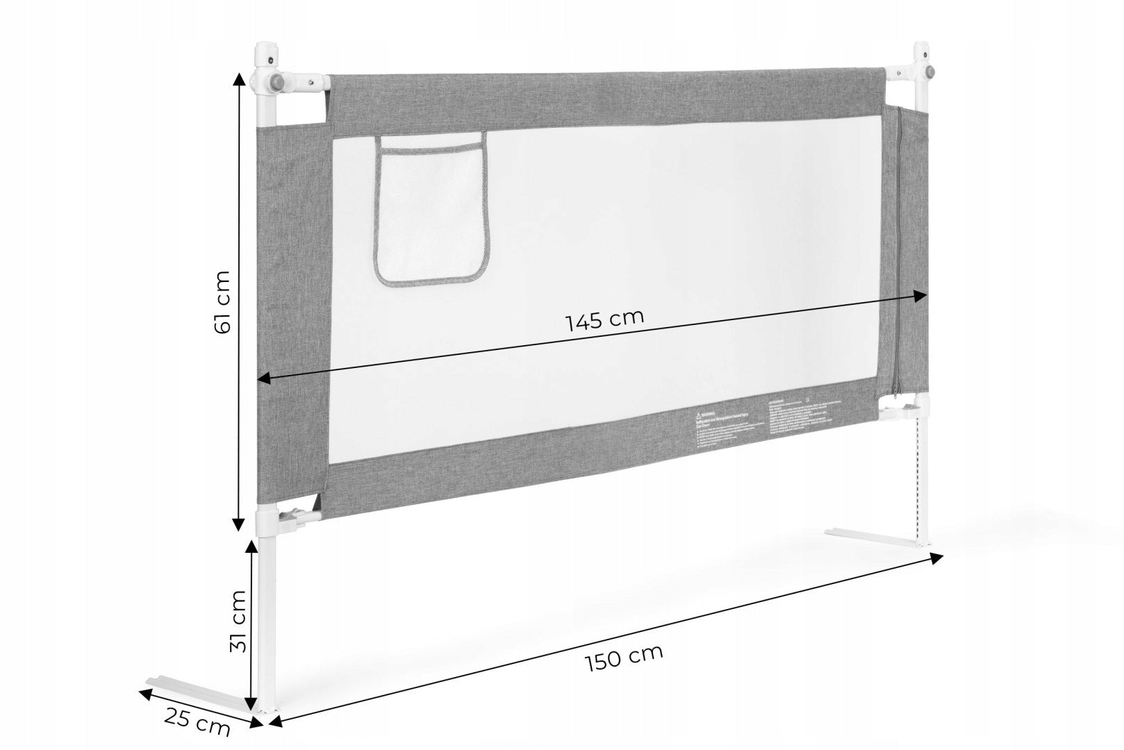 Bed Barrier Child Safety Cover Lowered 150 cm Brand no brand