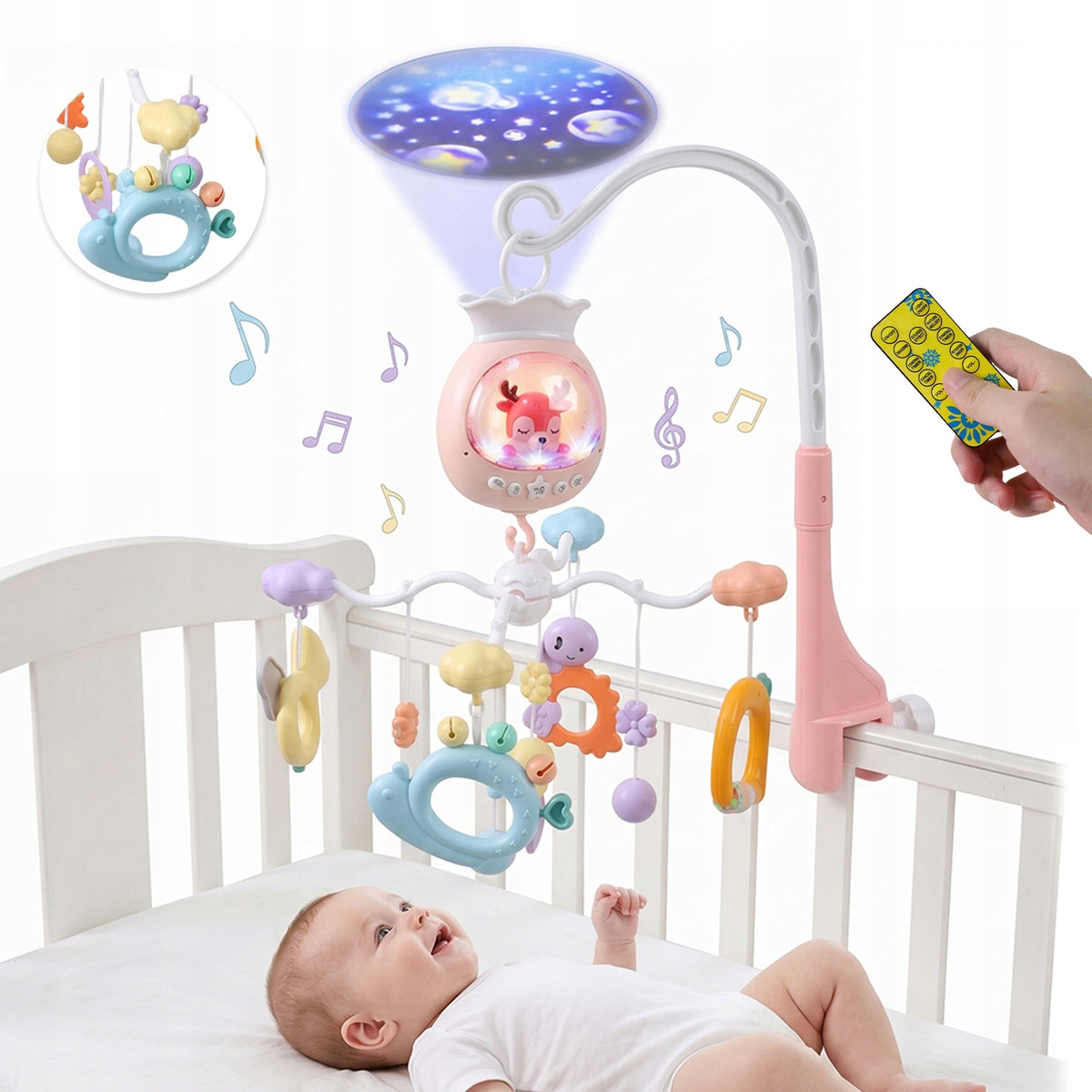 Bed Carousel Travel Carousel Moving Playing Volume Control