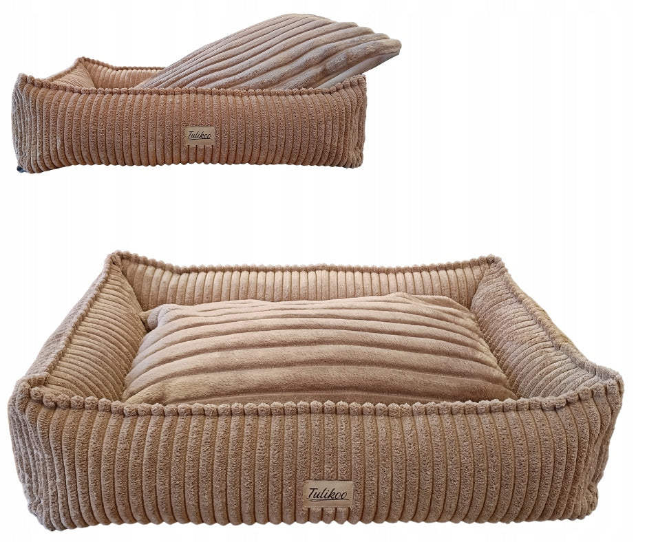 Bed Couch for Small Dog S Corduroy Durable Soft Cappuccino