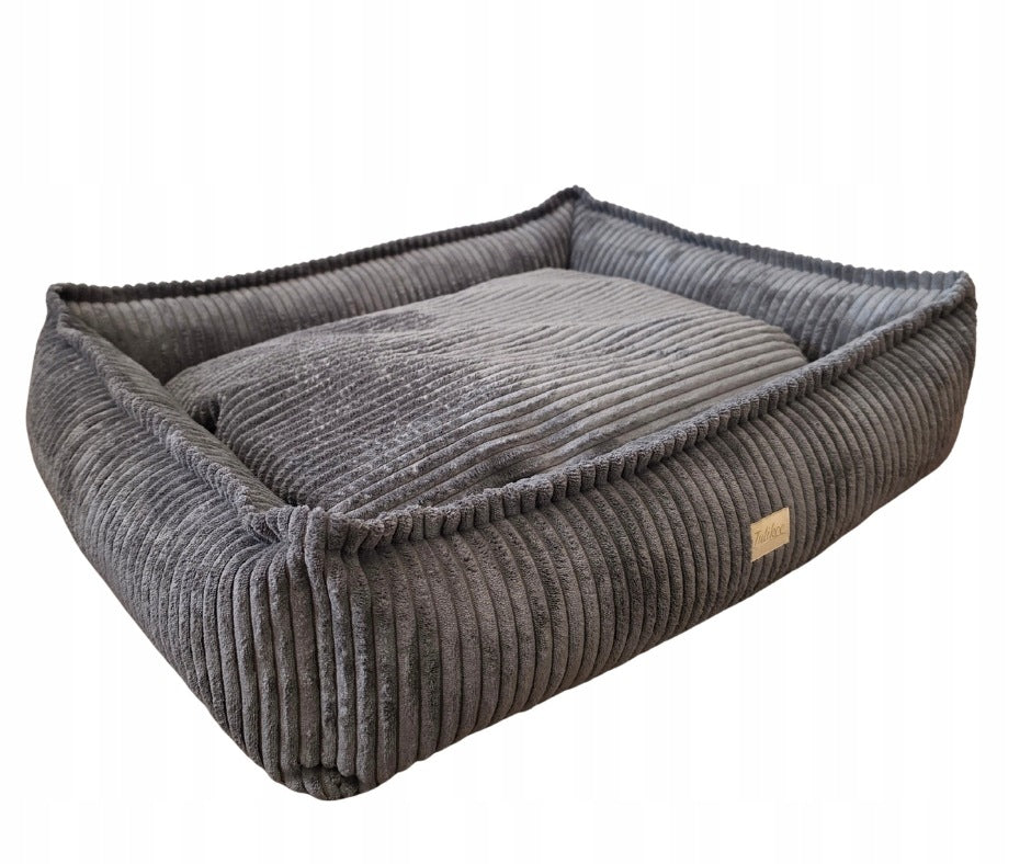 Bed Dog Couch L Soft with Removable Pillow 70x52cm Grey Brand no brand