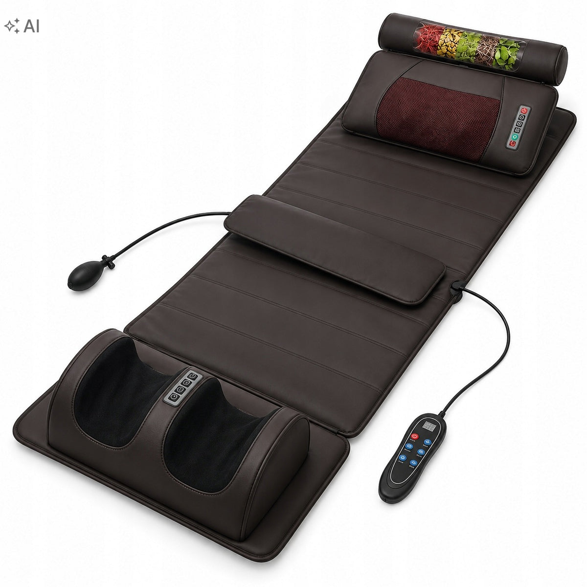 Bed Massage Mat Armchair with Herbs Shiatsu Heated Vibration Medical device no
