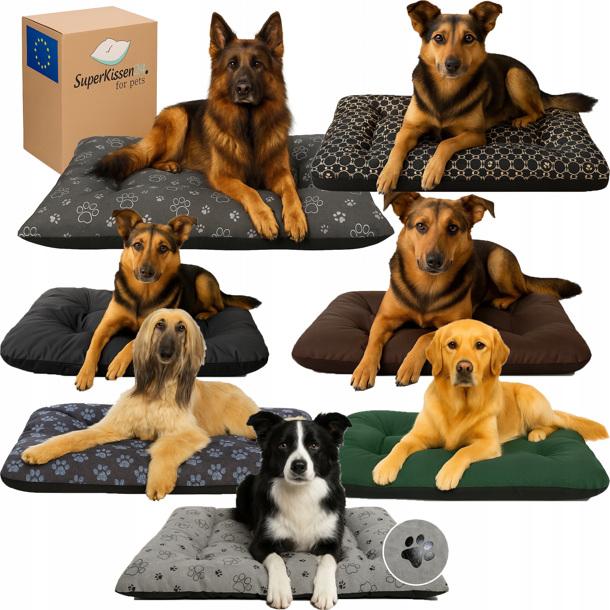 Bed WATERPROOF for dog pillow bedding 100x70 - choose your design Packaging status original