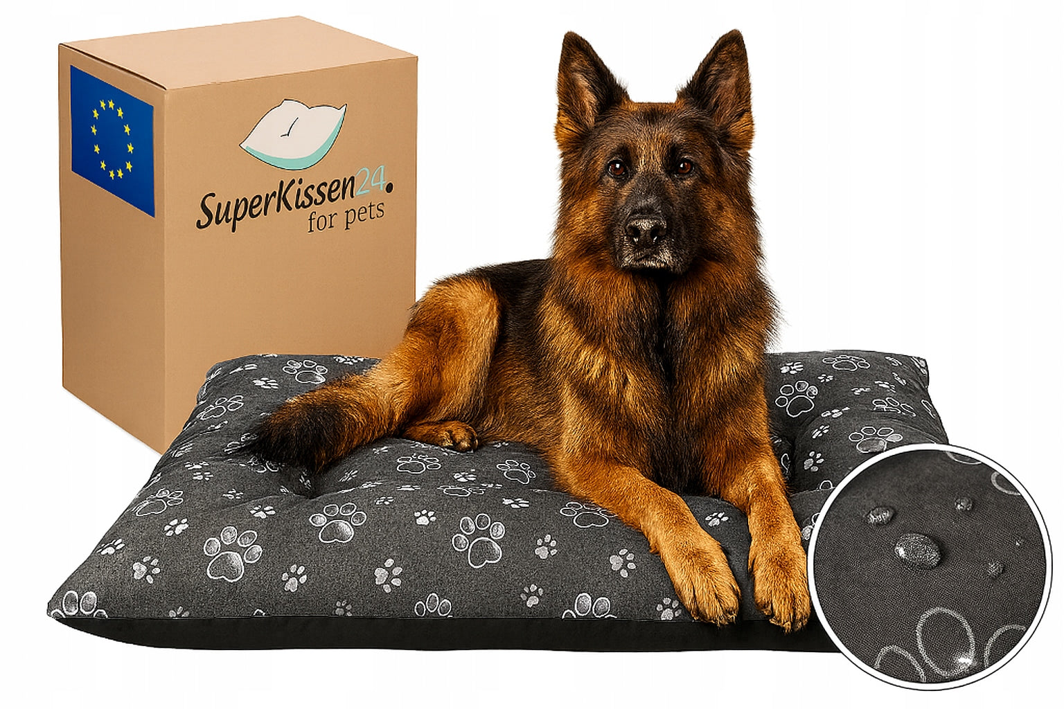 Bed WATERPROOF for dog pillow bedding 100x70 - choose your design