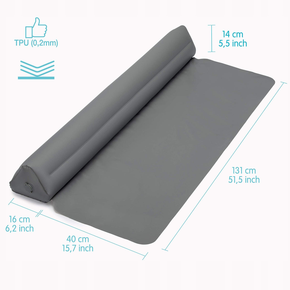 Bed barrier Banbaloo B086L1ZGZ6 14x131 cm grey Manufacturer code B086L1ZGZ6