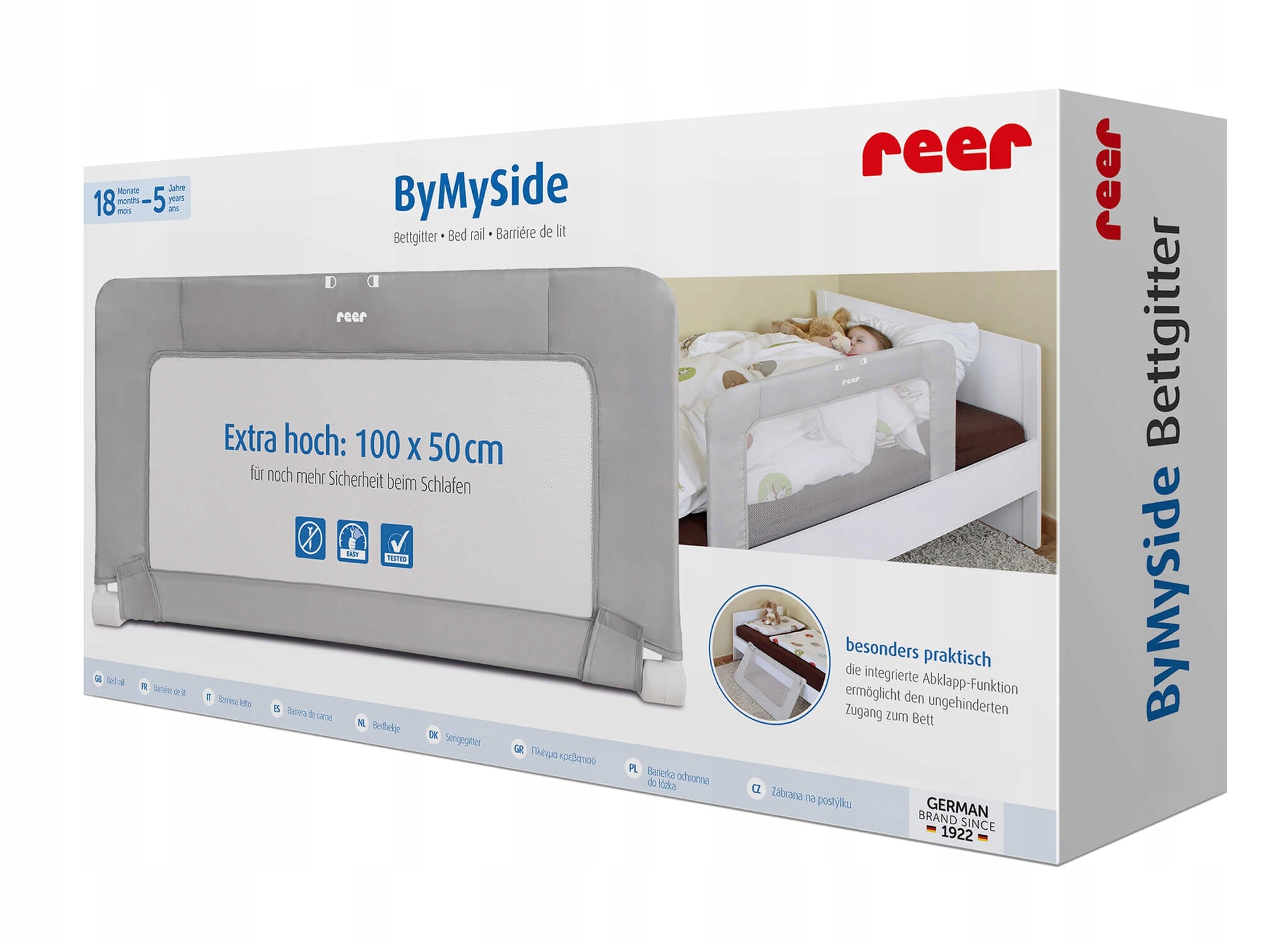 Bed barrier 'ByMySide' 100cm h=50cm REER Color other