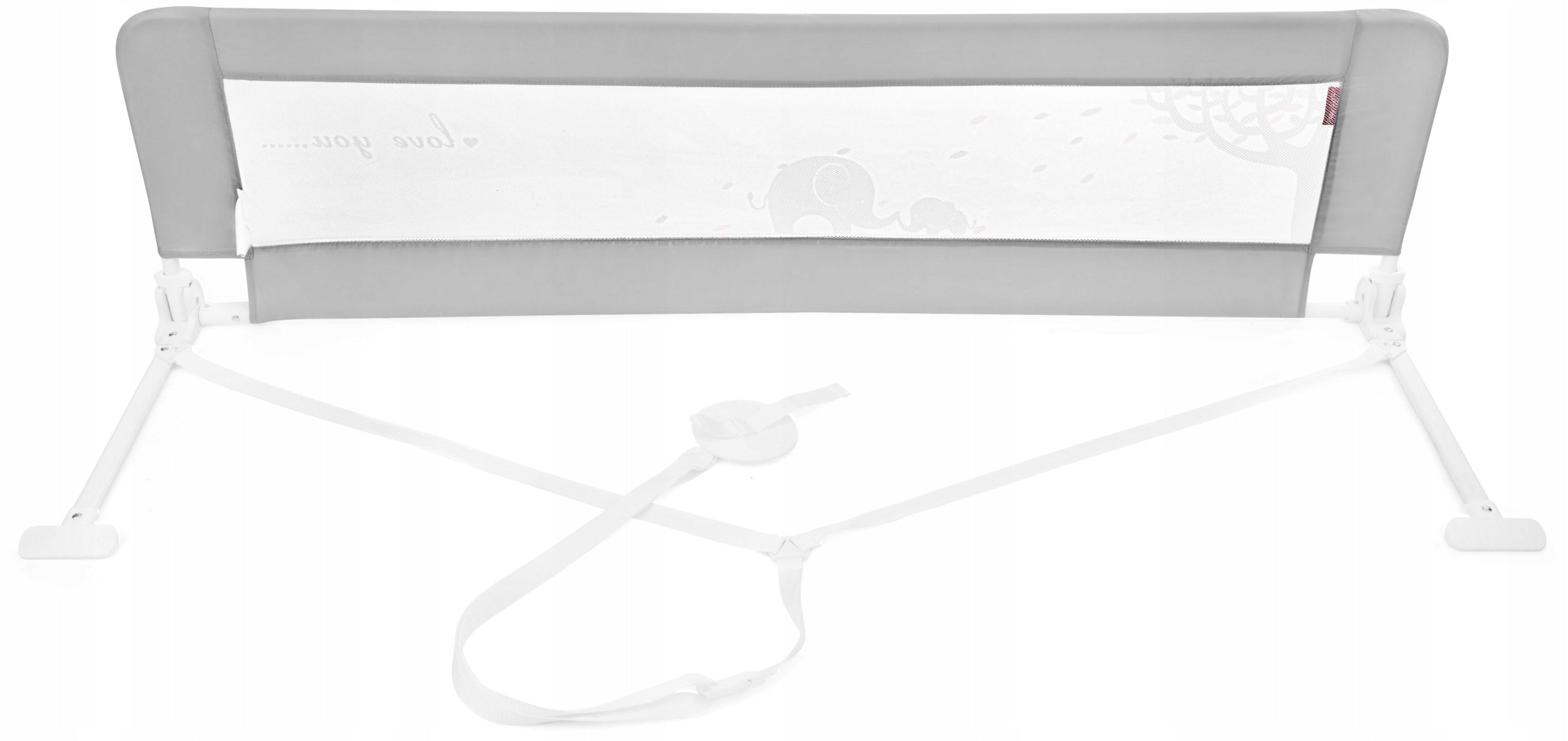 Bed barrier Moby-System grey folding 154x42 cm Manufacturer code BED RAIL SZAR