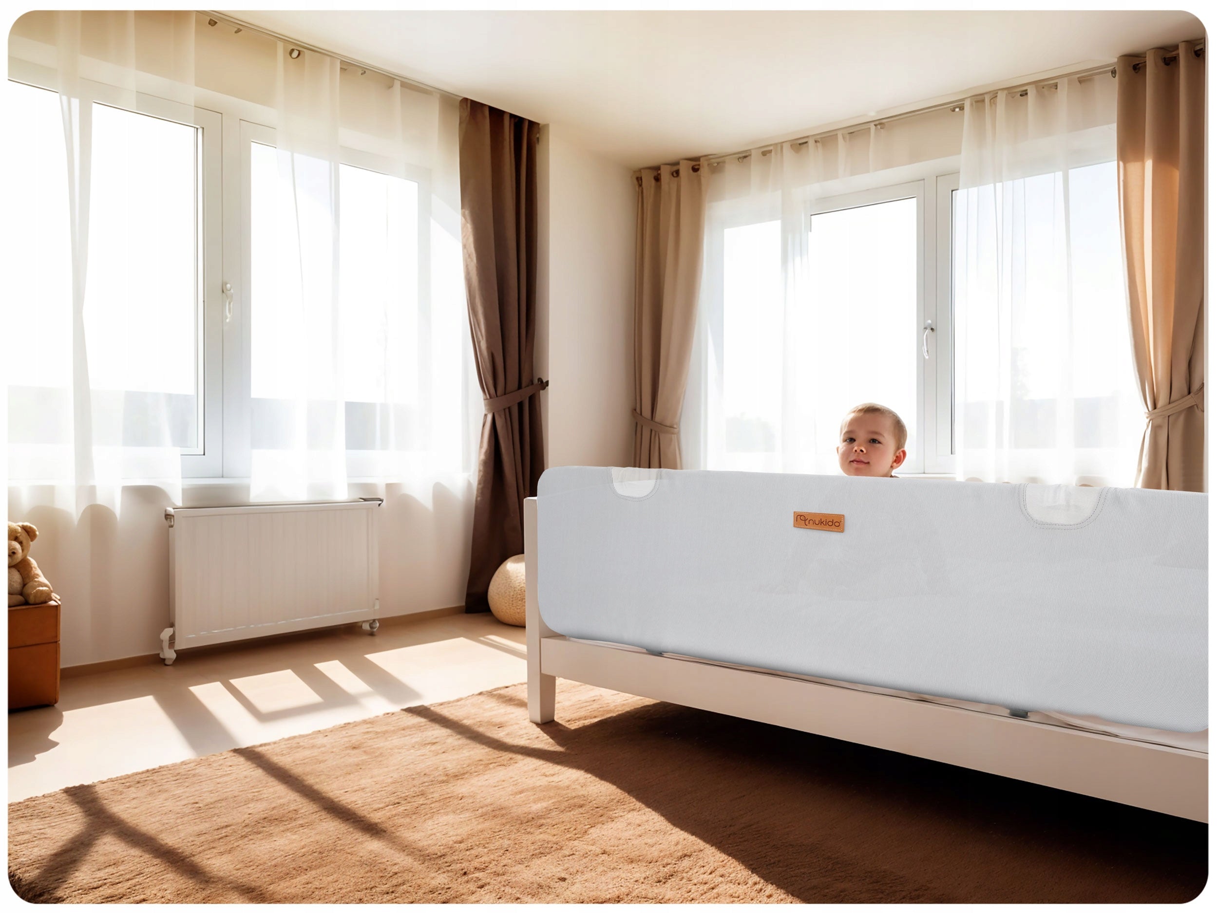 Bed barrier NUKIDO Safety guard for children 150cm Manufacturer code 722600