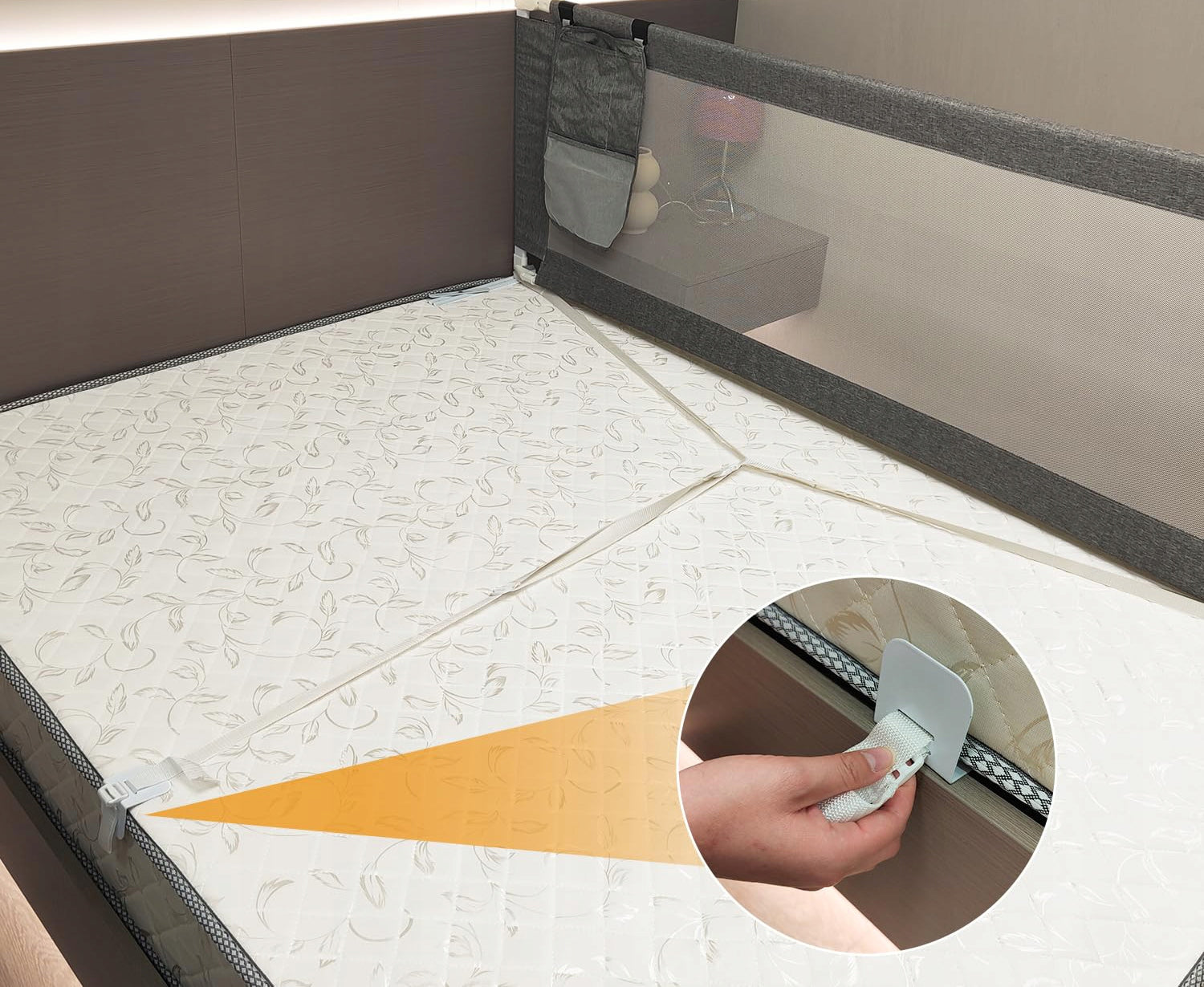 Bed barrier safety gate 180 cm for children OUTLET Manufacturer code B0D12F5L6B