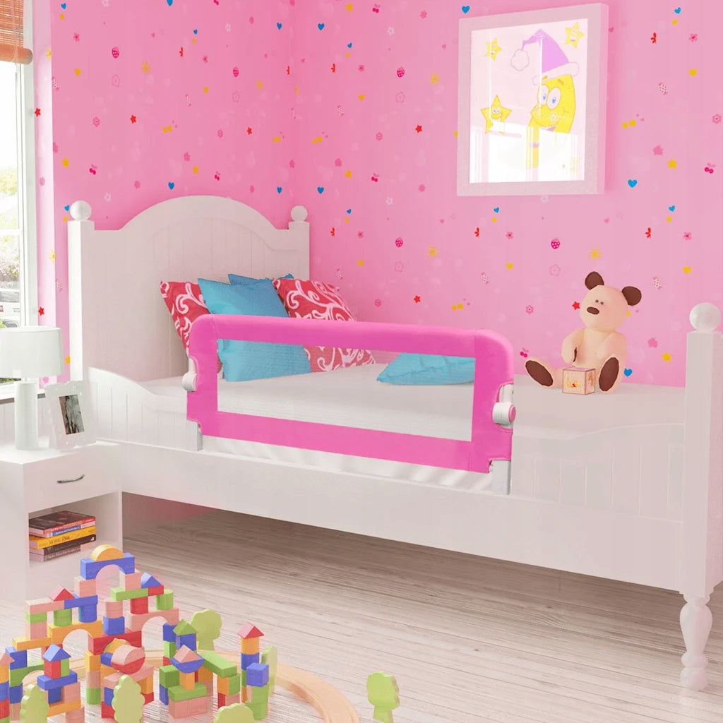 Bed protection barrier, 102 x 42 cm, pink